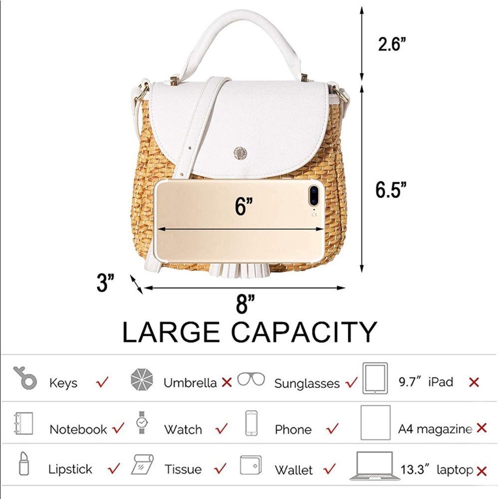 Straw Handbag - Picture 6 of 7